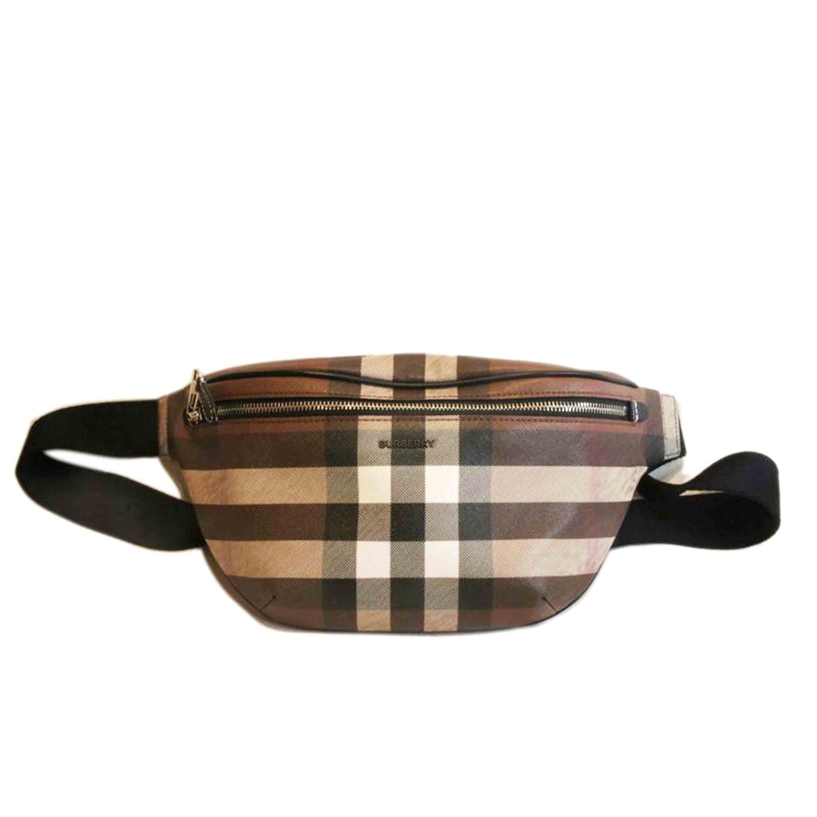 BURBERRY ケーソンバムバッグ/チェック/ボディバッグ Aランク 92