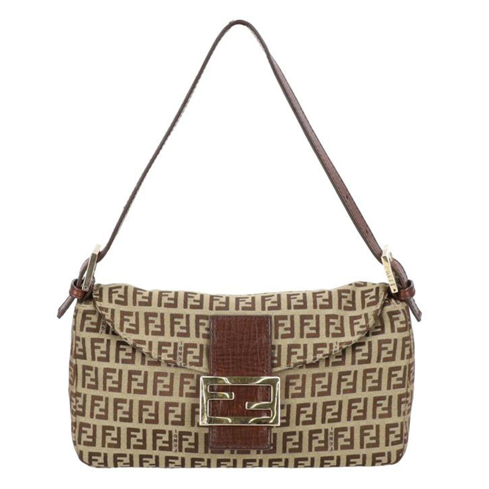 FENDI ズッキ－ノワンショルダ－バッグ 2220-8BR003- ABランク 93