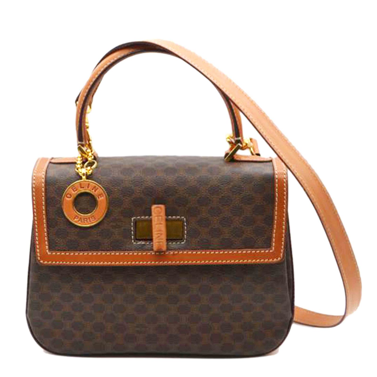 CELINE カマダムライン2wayレザーハンド ABランク 89