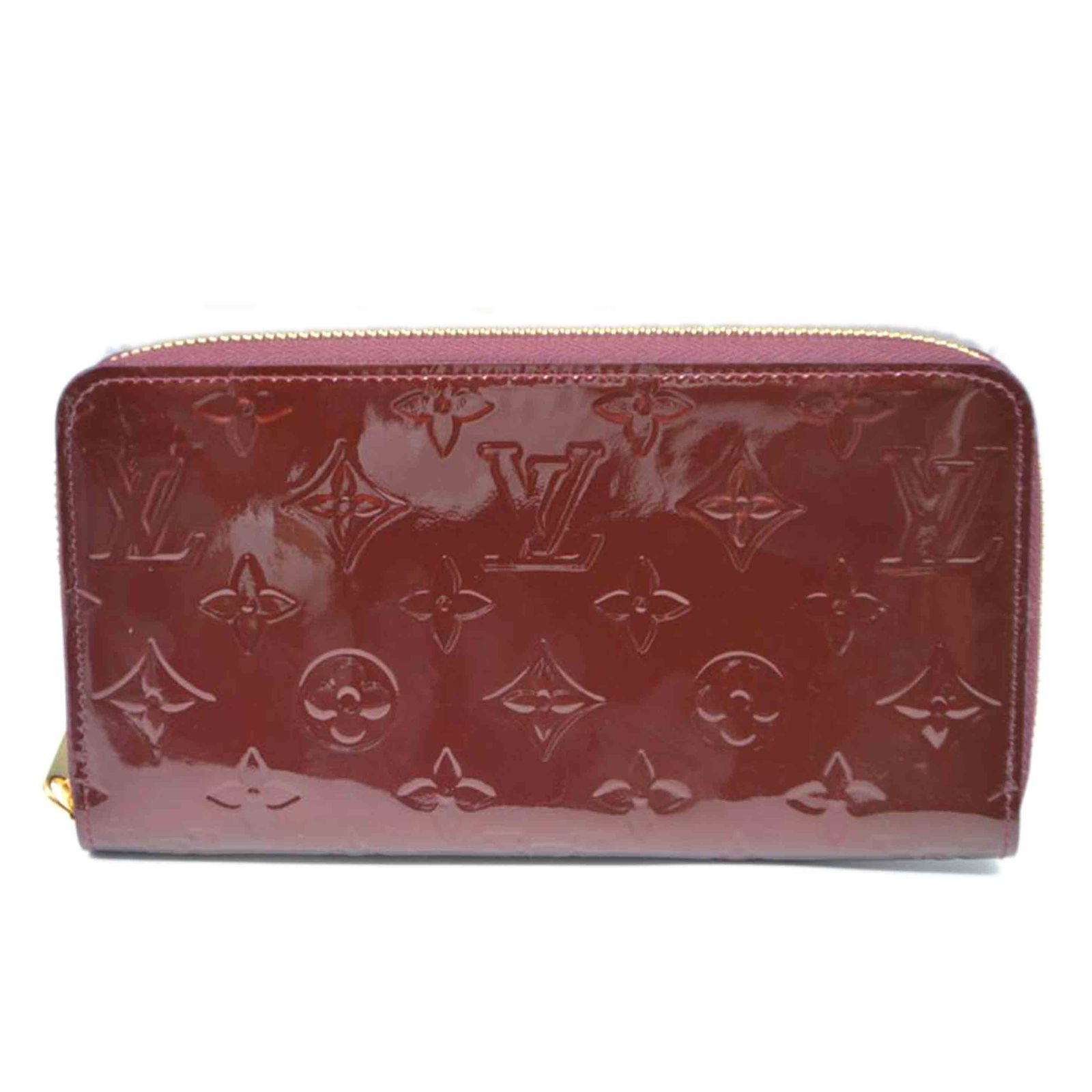 LOUIS VUITTON ジッピーウォレット/ヴェルニ/ルージュ・フォーヴィスト M91536 Aランク 89
