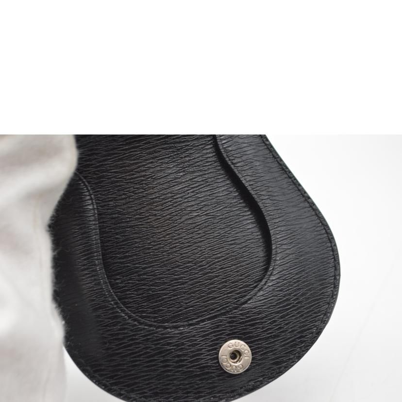 GUCCI グッチ ヴィンテージ レザーケース GUCCI グッチヴィンテージロゴレザーコインケース 93398 Aランク 89