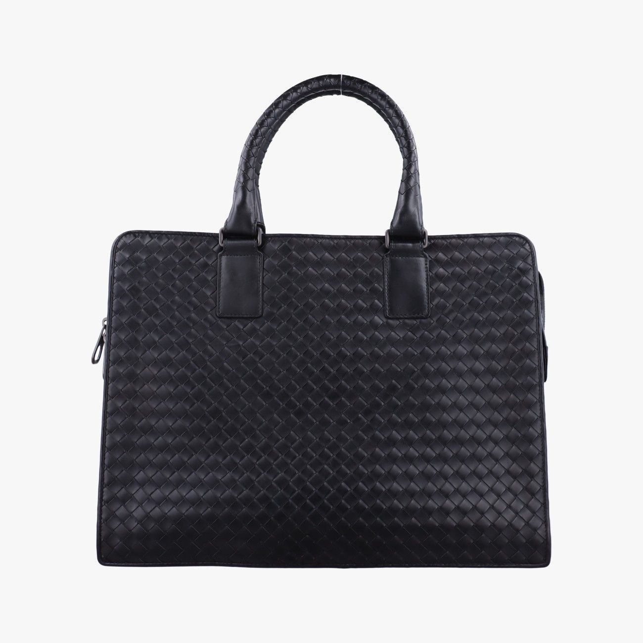 ボッテガヴェネタBottega Venetaイントレチャート ブラック ラムスキン B00613120N