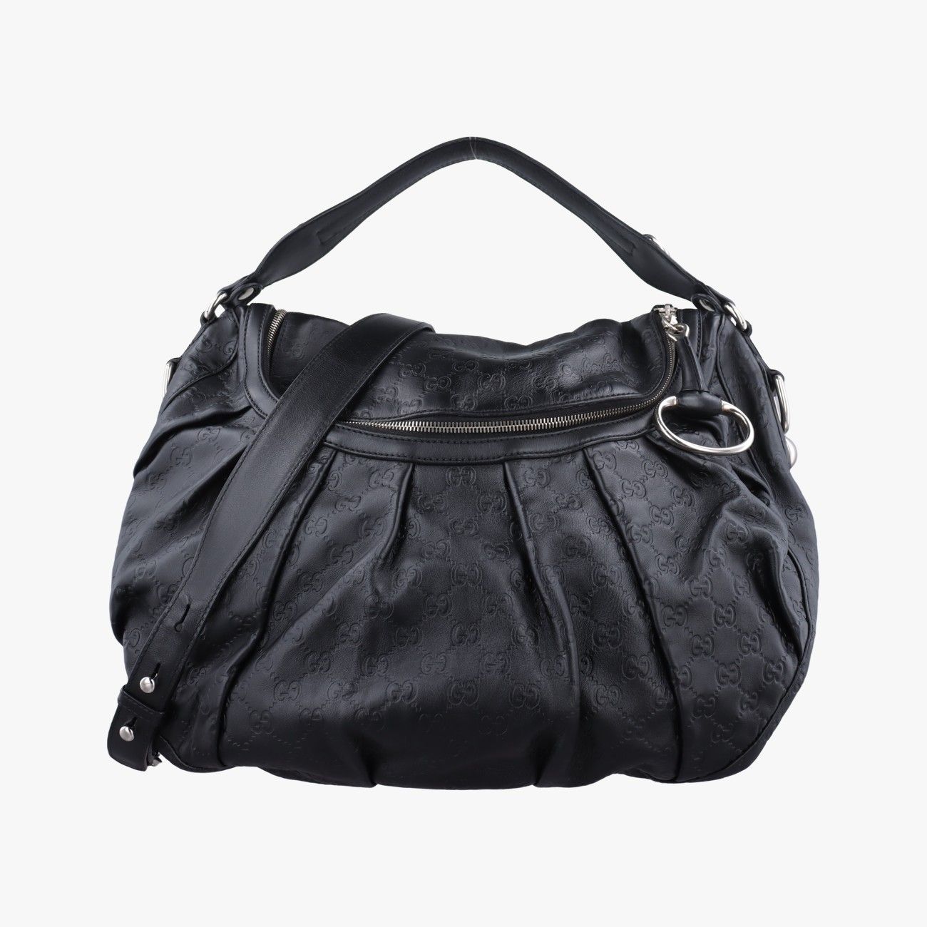 グッチGucciアイコンビット ブラック レザー 228584 E6619925