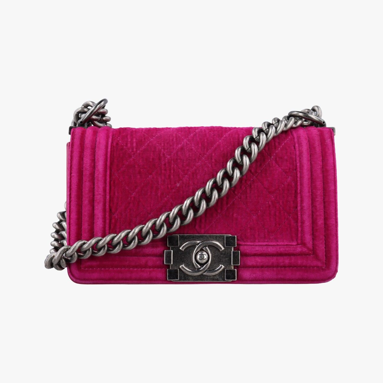 シャネルChanelボーイシャネル ローズ レッド ベロア A67416 17331264 109,000円