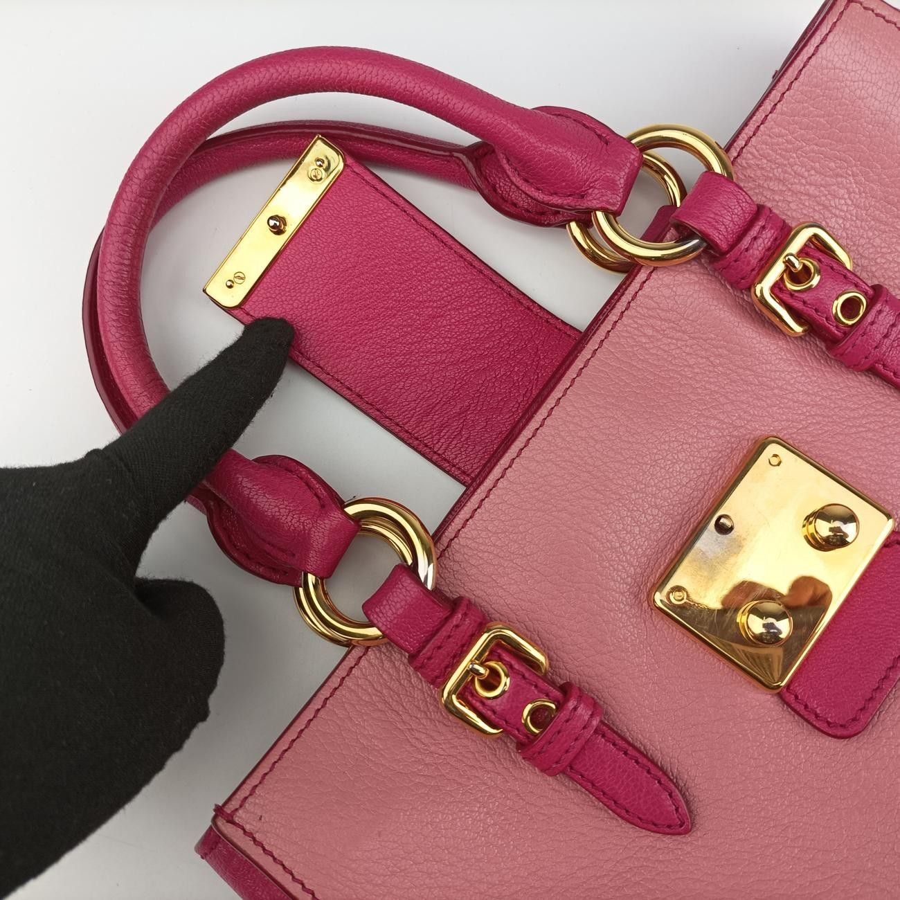ミュウミュウMiu Miuマドラス ピンク レザー 122 - メルカリ