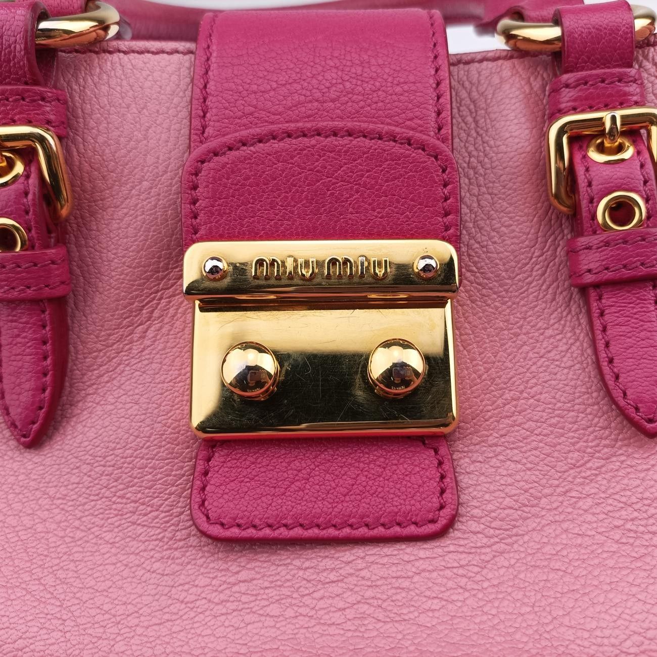 ミュウミュウMiu Miuマドラス ピンク レザー 122 - メルカリ