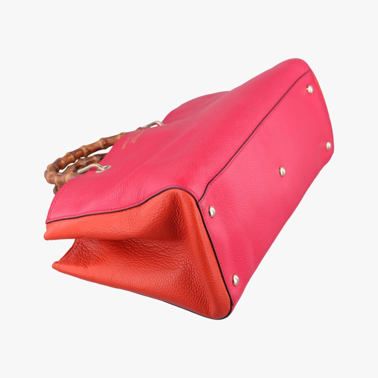 グッチGucciバンブーショッパー レッド×オレンジ レザー 323660