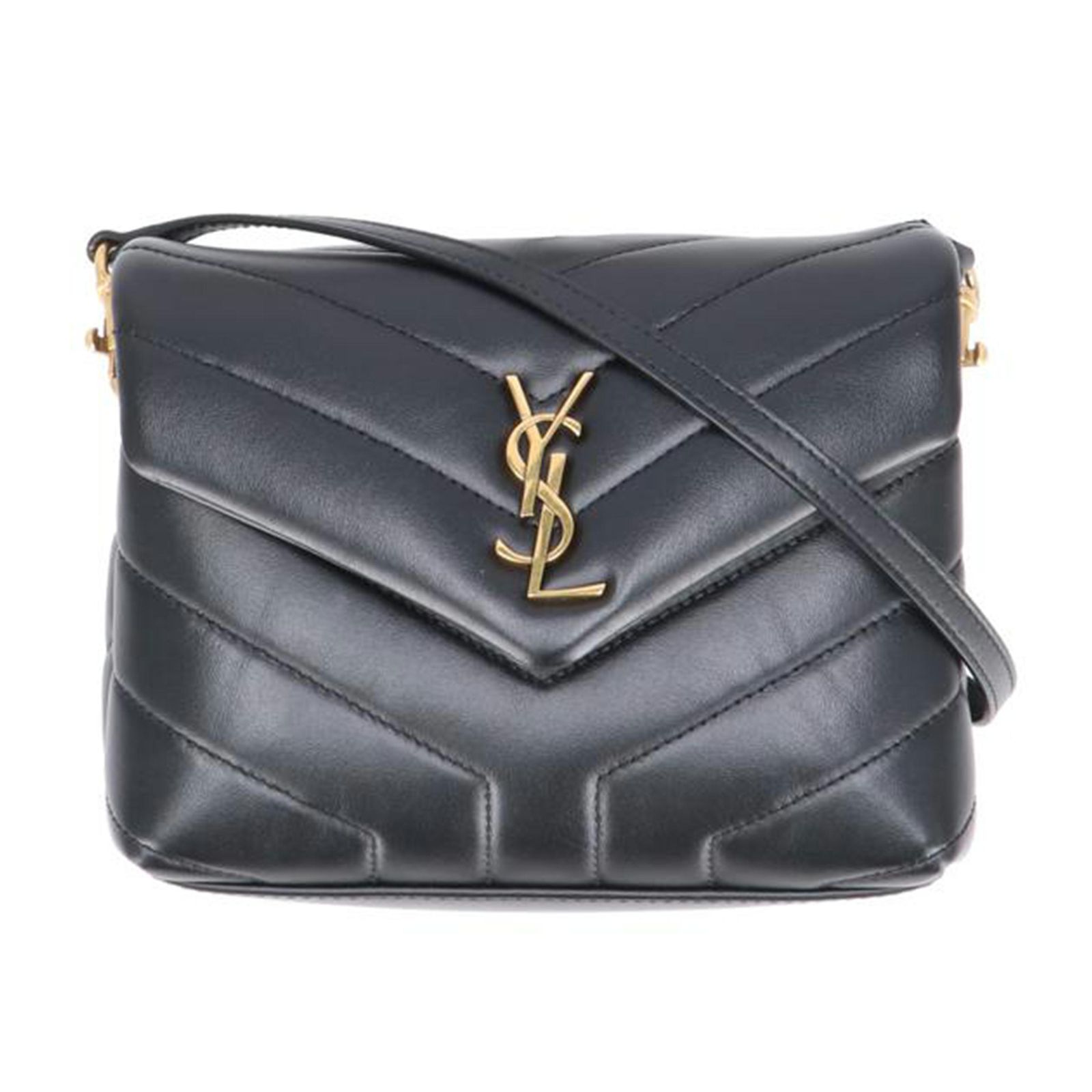 SAINT LAURENT ルル・キルティングレザートイバッグ GAB678401･0922 Aランク 91