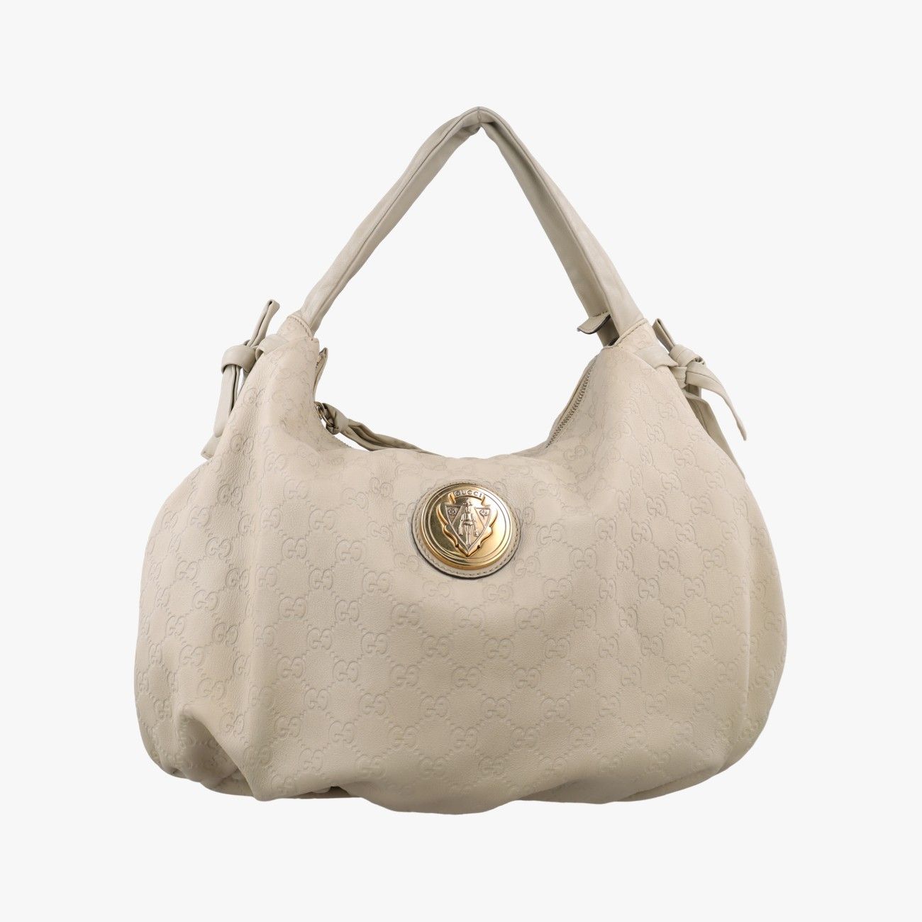 グッチGucciヒステリア シマライン アイボリー レザー 211844 E4140314
