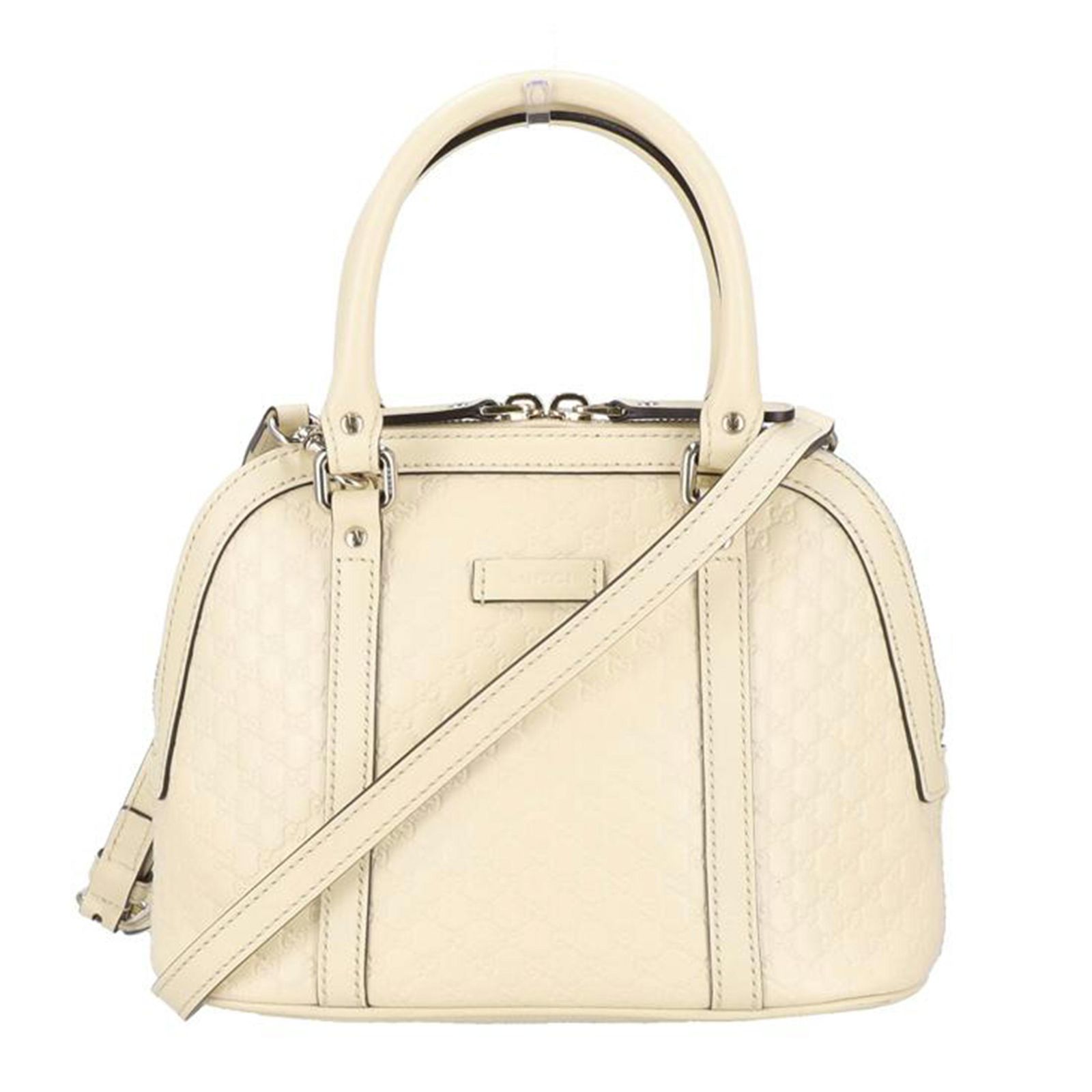 GUCCI マイクログッチシマ/ドーム型2WAYバッグ 449654 ABランク 91 