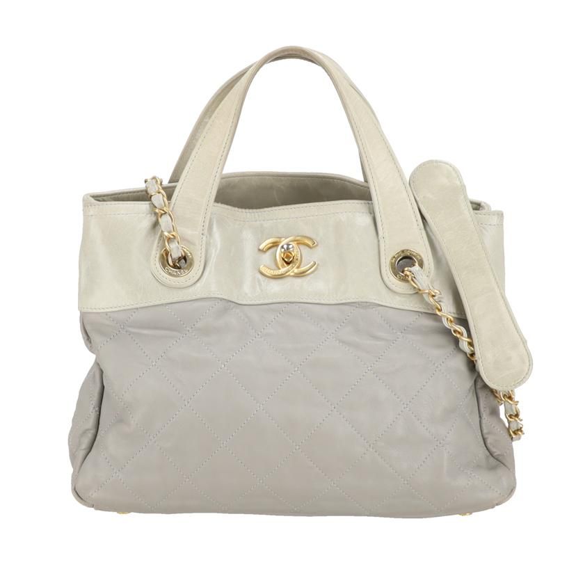 CHANEL インザミックスチェーンショルダートート ABランク 91
