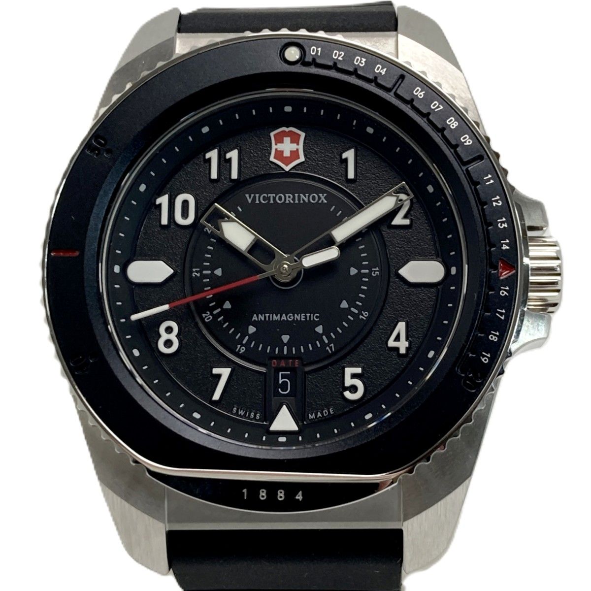 VICTORINOX ビクトリノックス ジャーニー 1884 242009 ブラック クォーツ メンズ 腕時計 箱・取説有 Journey