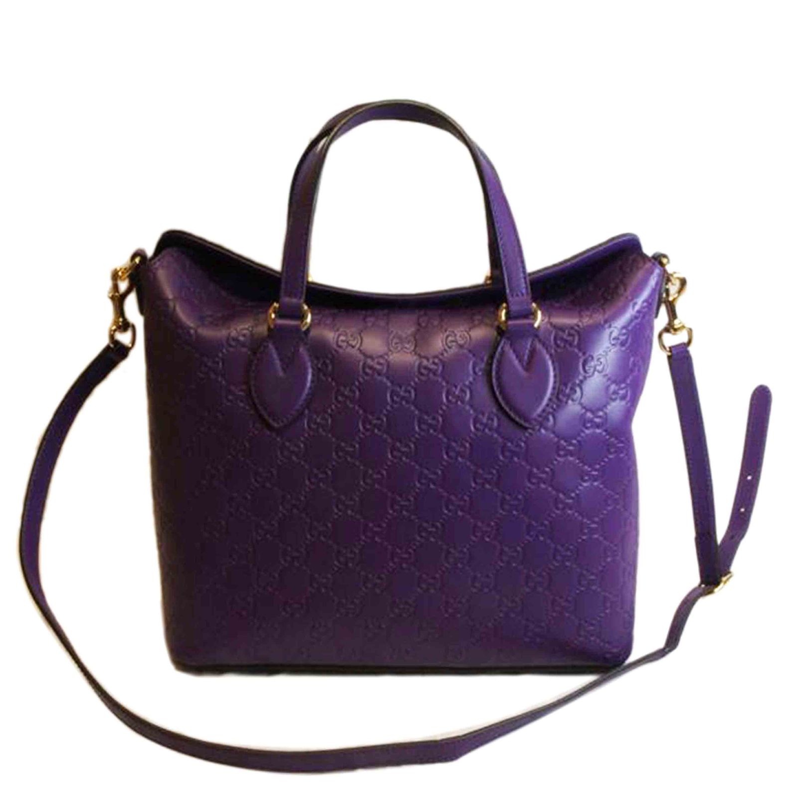 GUCCI グッチシマトップハンドル2WAYパープル 428226 SAランク 92