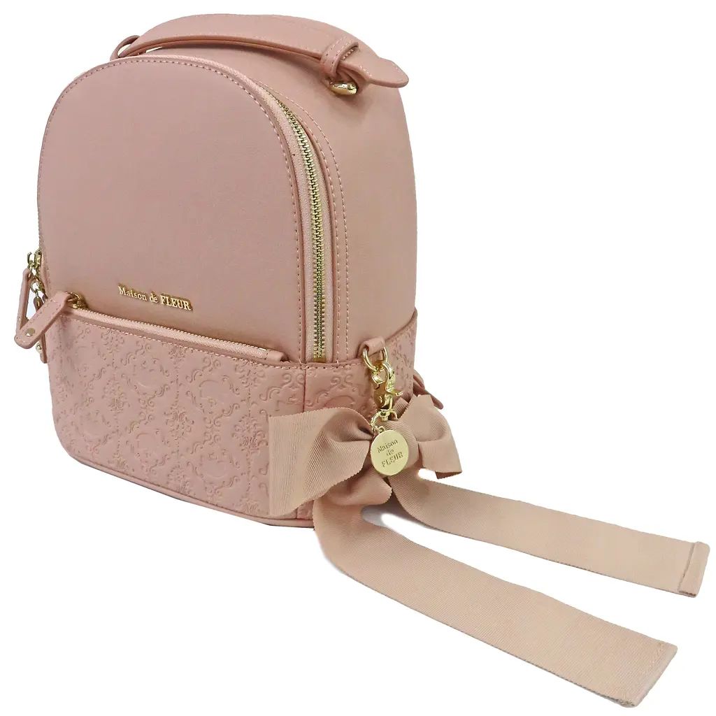 【中古】バッグ マリー リュックサック・バックパック チャーム付き リボン 「おしゃれキャット×Maison de FLEUR」 ディズニーストア限定