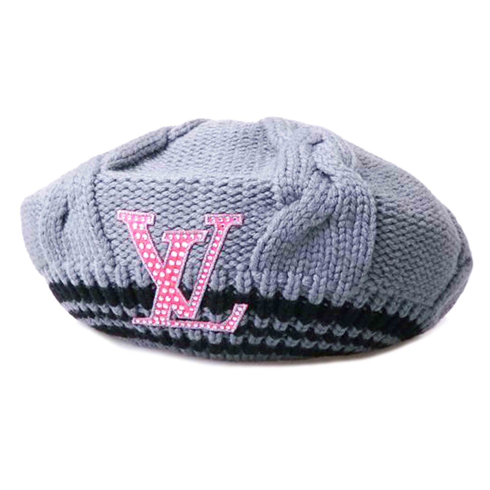 LOUIS VUITTON ◇ベレ コロンビア/ニットベレー帽/グレー M72706 Aランク 76