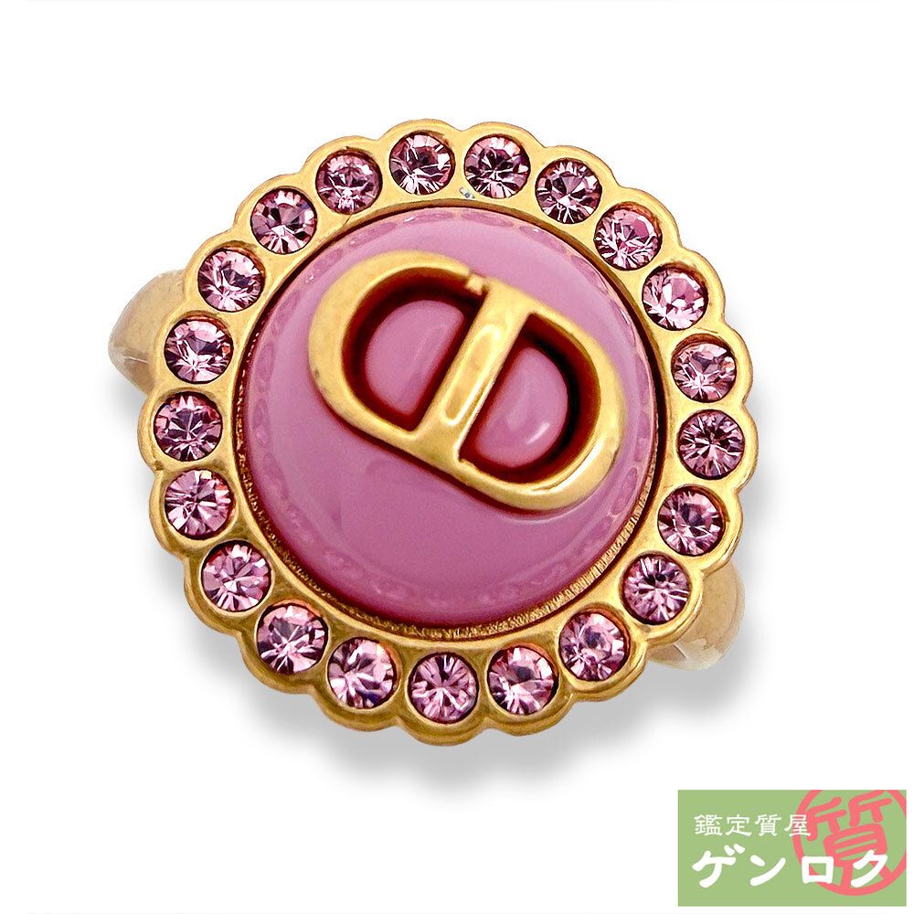 Dior CDロゴ ストーン付きリング　Mサイズ相当 ディオール ラインストーン CD ロゴ リング・指輪 - メルカリ