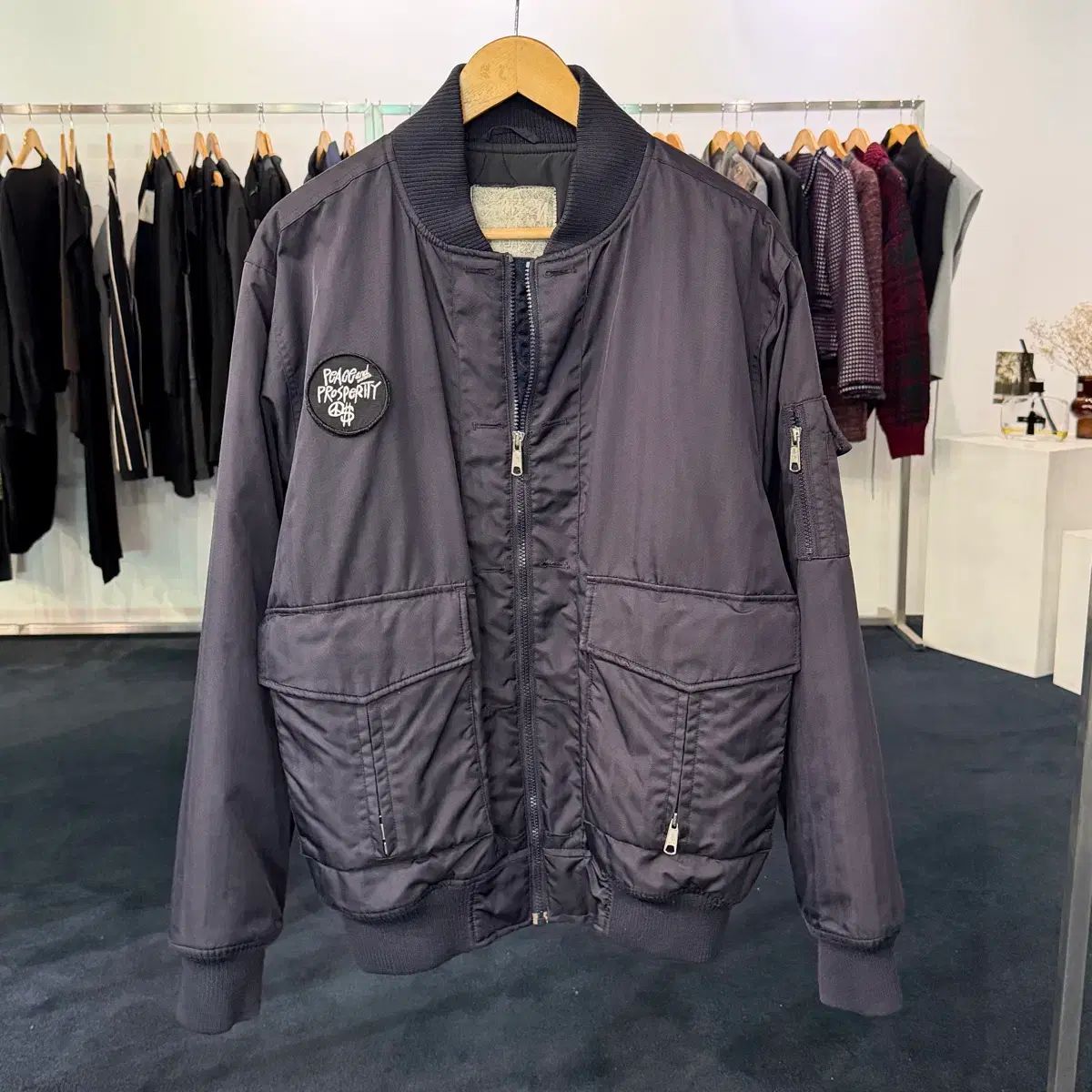 L STUSSY ステューシー ギア MA-1 パイロットジャンパー