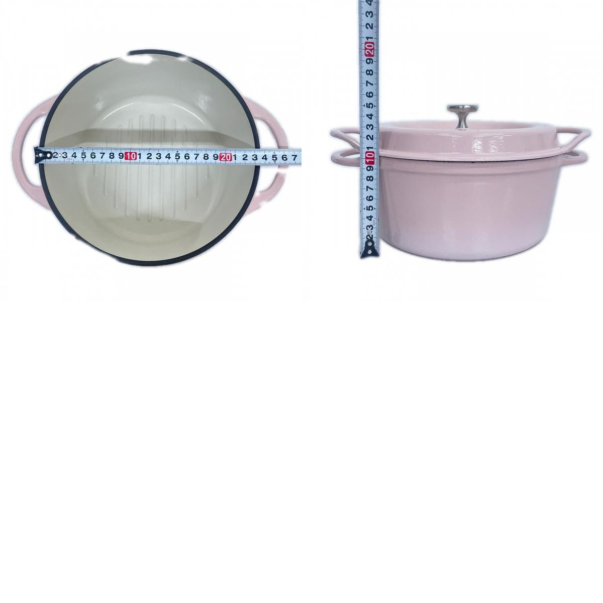 VERMICULAR バーミキュラ 無水鍋 22cmフライパン 陶器 ピンク 中古