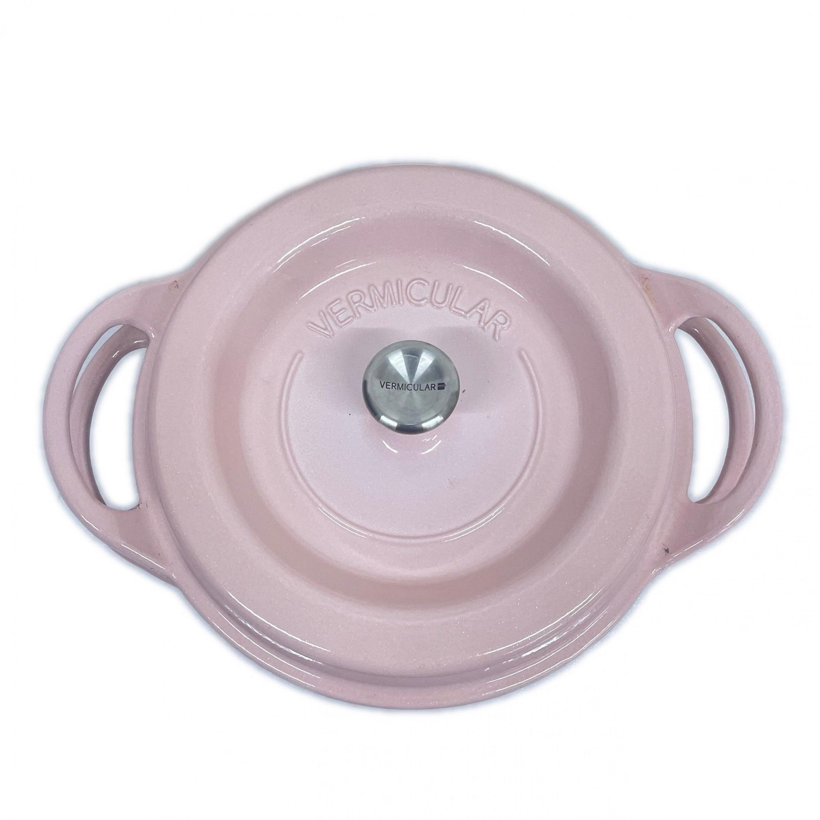 VERMICULAR バーミキュラ 無水鍋 22cmフライパン 陶器 ピンク 中古