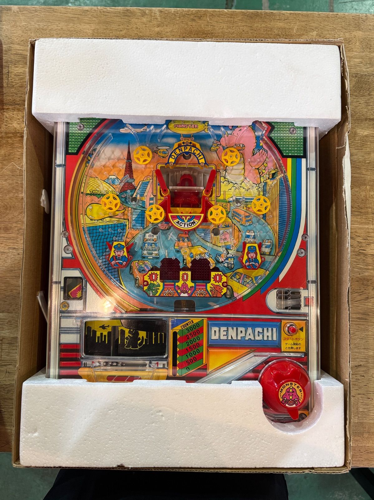 希少・当時物】学研 NEW でんパチくん ビッグアクション 箱付き レトロ