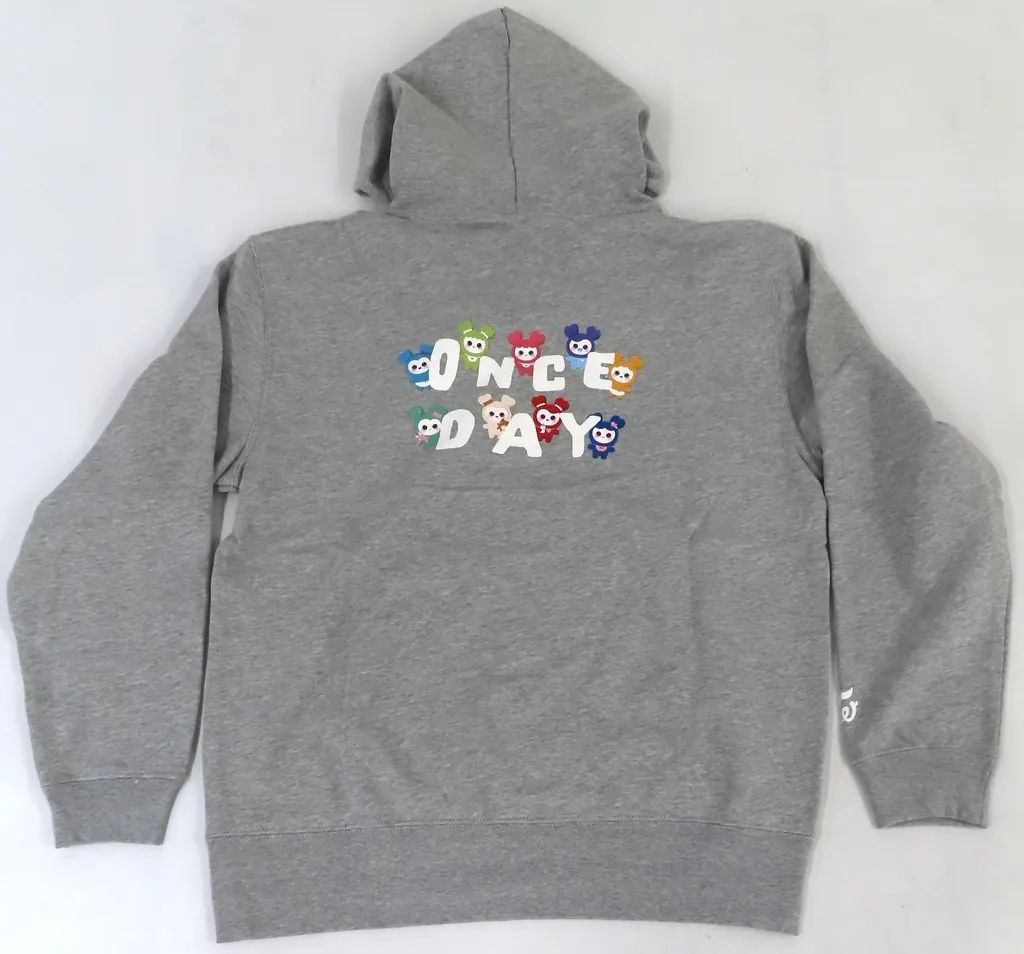 【中古】衣類 TWICE フーディ グレー Lサイズ 「TWICE JAPAN FAN MEETING 2022 ”ONCE DAY”」