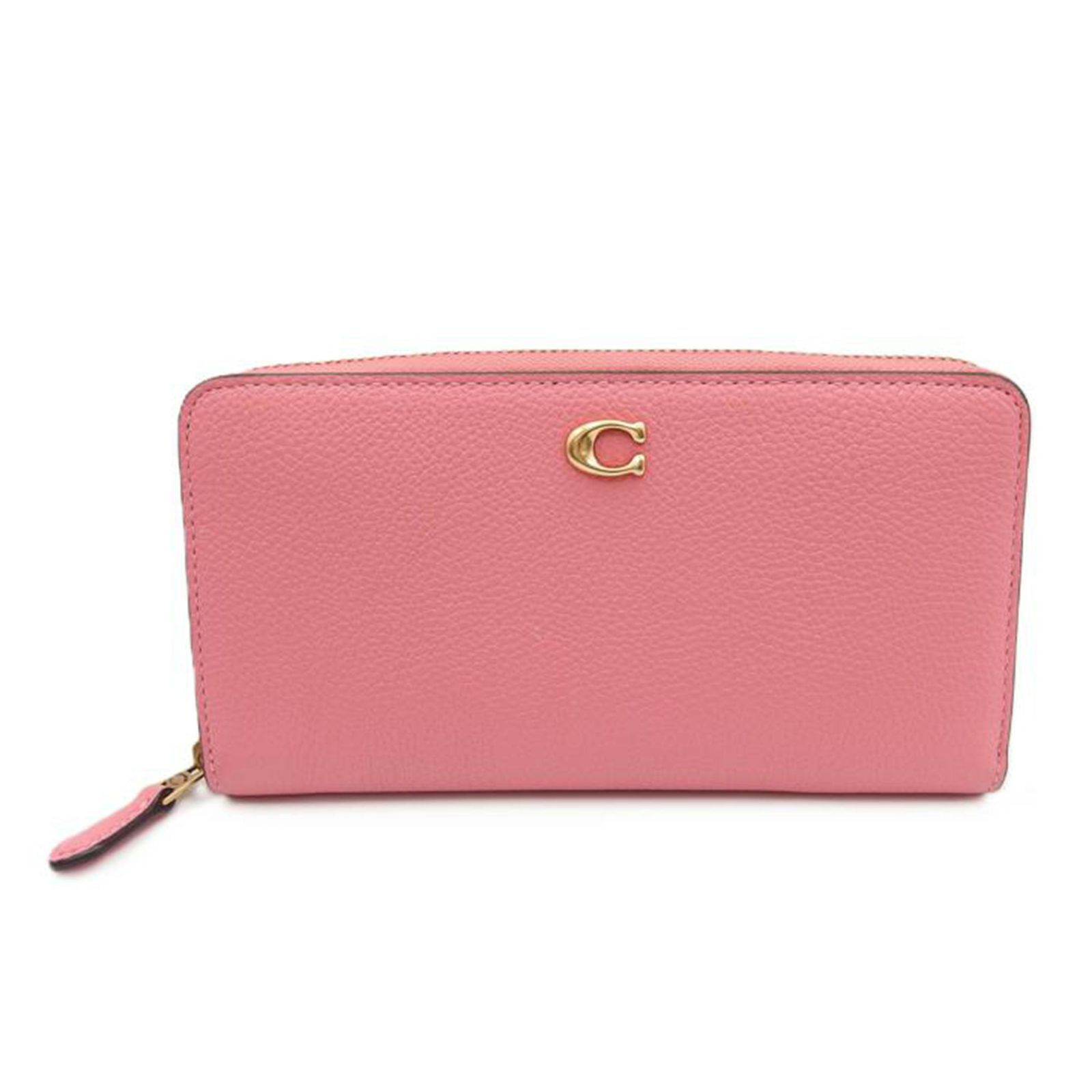 COACH アコーディオンジップウォレット/レザー/ピンク CC489 ABランク 88