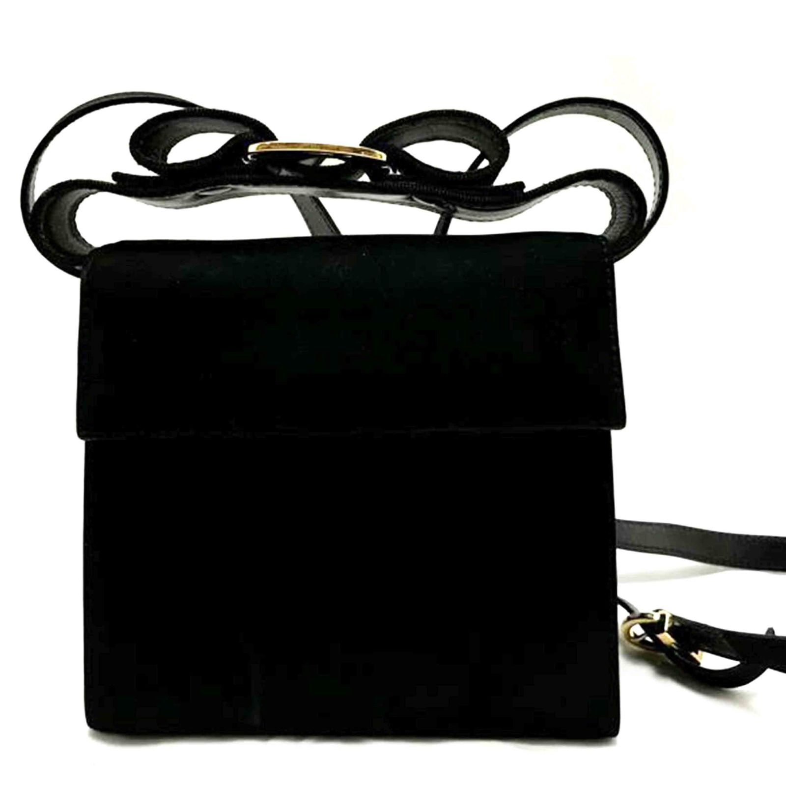Salvatore Ferragamo ヴェラリボンショルダーバック 213104 Bランク 51