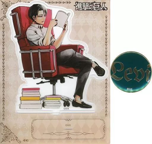【中古】雑貨 リヴァイ アクリルスタンド＆メタルバッジセット 「進撃の巨人」