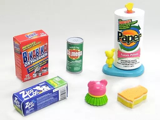 中古】食玩 トレーディングフィギュア 10.シッカリおかたづけセット