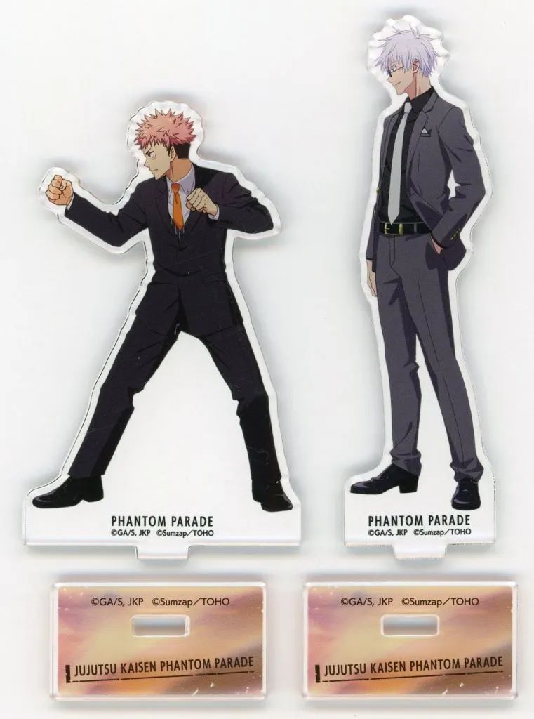 五条 虎杖 バトルキャラアクリルスタンド スーツ 中古】アクリルスタンド・アクリルパネル 虎杖悠仁＆五条悟 バトル