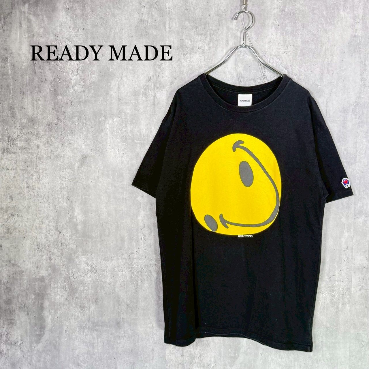 『READY MADE』レディメイド（L）COLLAPSED FACE T-SHIRTコラプスド フェイス Tシャツ