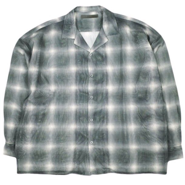 Danke Schon ダンケシェーン 25SS OMBRE CHECK MESH LONG SLEEVE SHIRT