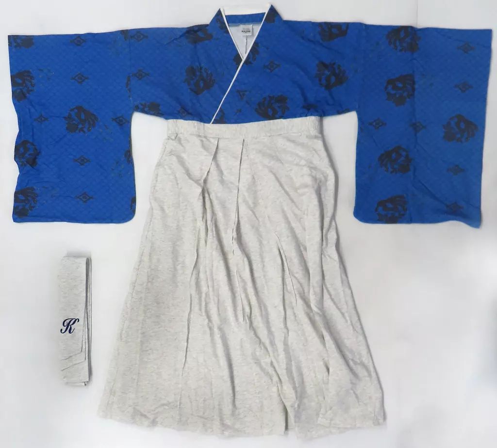 【中古】衣料雑貨 KAITO ゆる袴 ブルー×ホワイト メンズフリーサイズ 「VOCALOID」
