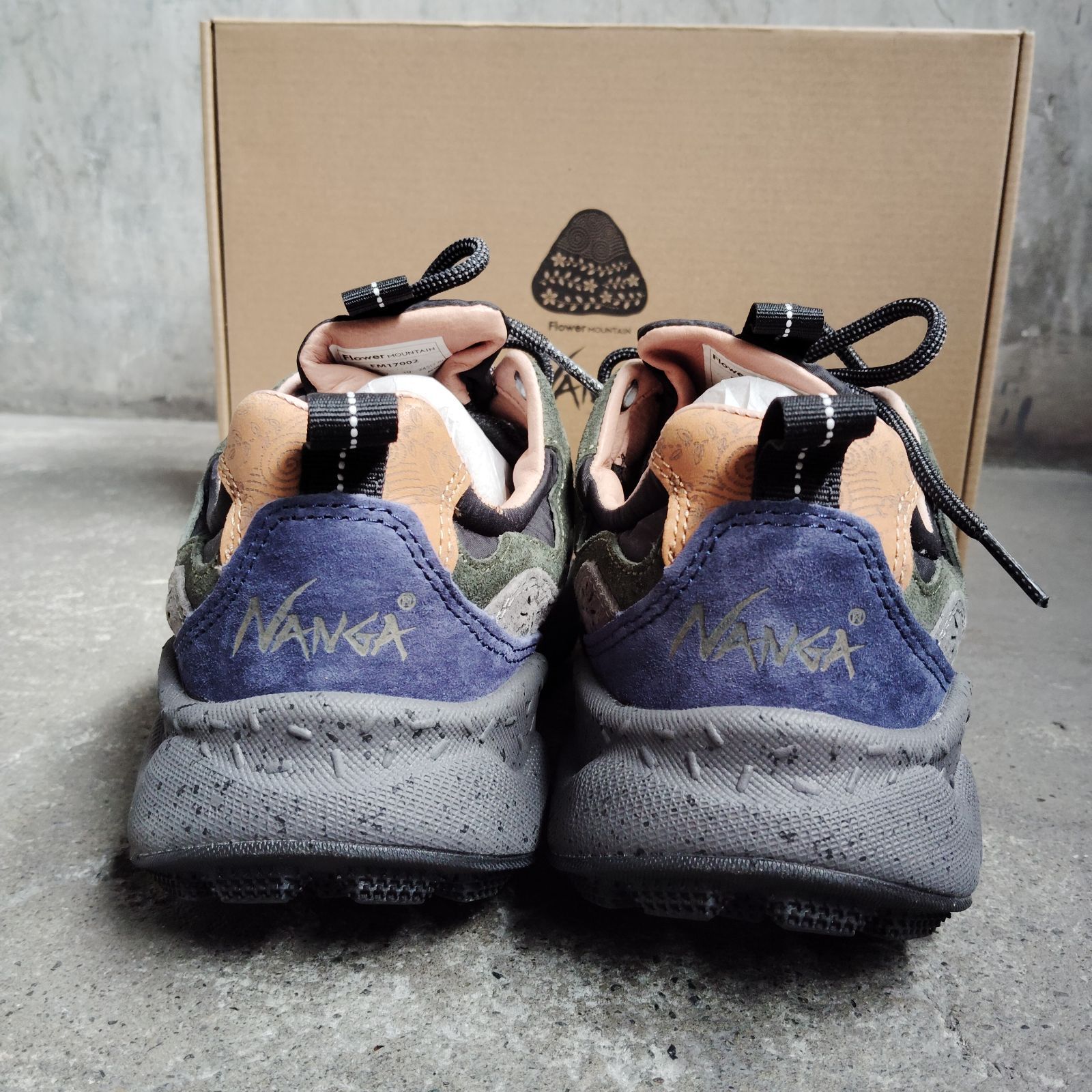 NANGA × FLOWER MOUNTAIN YAMANO3 NAVY 24.5cm ナンガ フラワー 