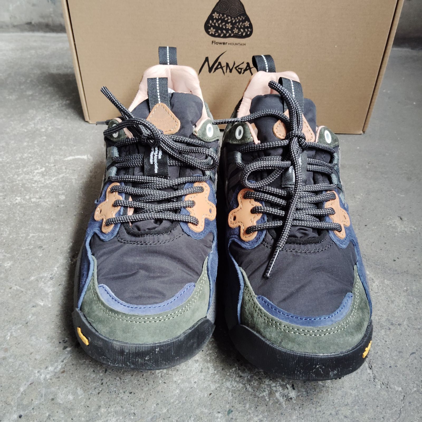 NANGA × FLOWER MOUNTAIN YAMANO3 NAVY 24.5cm ナンガ フラワー 