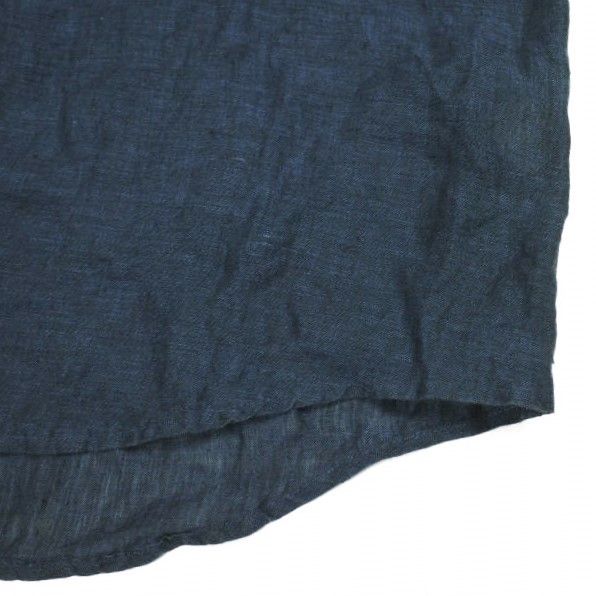 un/unbient アン 日本製 リネンオープンカラーシャツ UNSSH0416 2 NAVY 