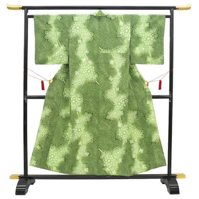 中古】 有松 浴衣 本場有松鳴海絞り 夏物 リサイクル ゆかた 絞り 木綿