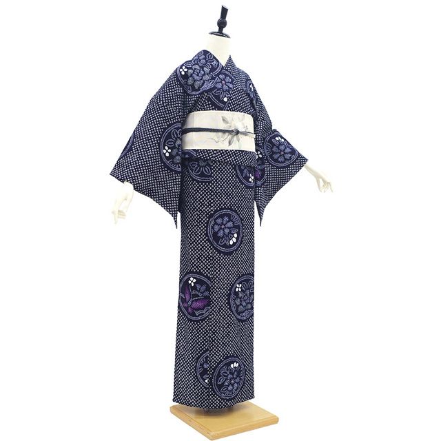 新古品】 有松 浴衣 本場有松鳴海絞り 夏物 未使用 ゆかた 絞り 木綿