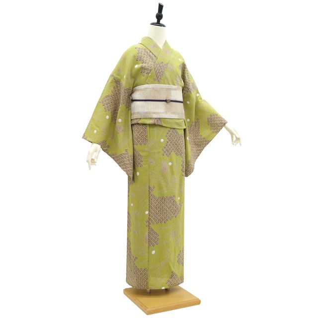 中古】 有松 浴衣 本場有松鳴海絞り 夏物 リサイクル ゆかた 絞り 木綿