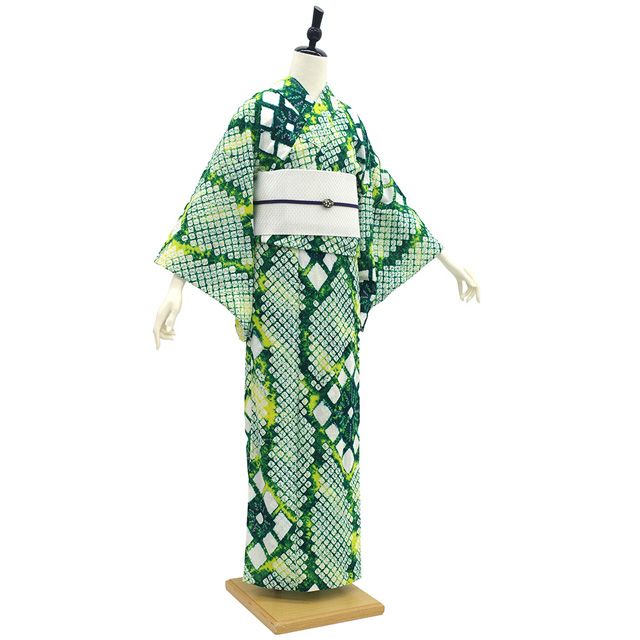 新古品】 有松 浴衣 本場有松鳴海絞り 夏物 未使用 ゆかた 絞り 木綿