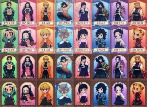 【中古】キャラカード 全32種セット オリジナルクリアカード 「鬼滅の刃 参ノ章 -戯典・続-」 ナムコ・とるモ限定