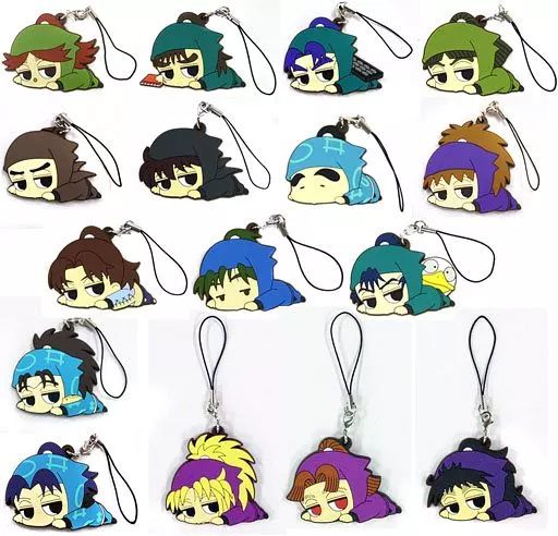 中古】ストラップ(キャラクター) 全16種セット 「忍たま乱太郎 ラバー