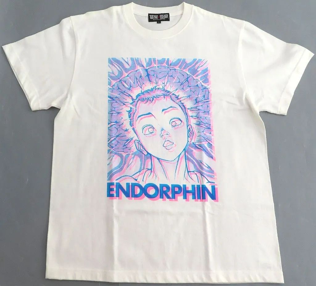 【中古】Tシャツ 範馬刃牙(脳内麻薬) Tシャツ ホワイト Lサイズ 「地上最強刃牙展ッ! In富山」