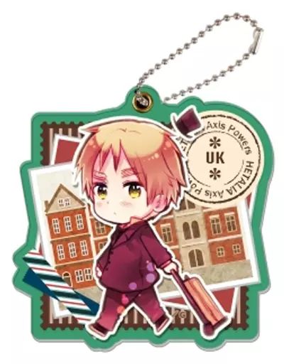 【中古】キーホルダー・マスコット(キャラクター) イギリス 「ヘタリア Axis Powers トレーディングスライドキーホルダー」