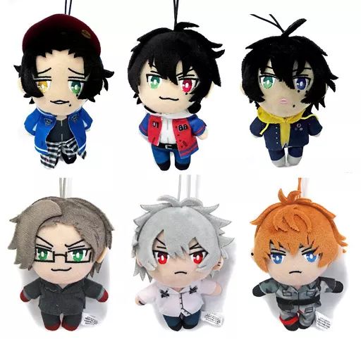 【中古】キーホルダー・マスコット(キャラクター) 全6種セット マスコットぬいぐるみ1 「ヒプノシスマイク-Division Rap Battle-」 ナムコ限定