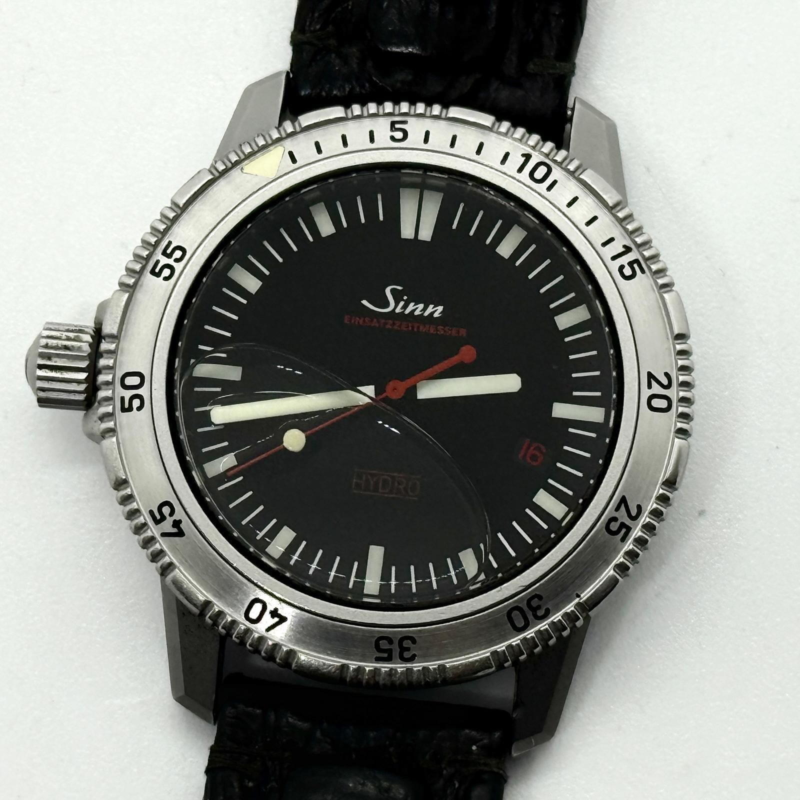 Sinn ジン HYDRO EZM2 403.3163 ブラック QZ メンズ 腕時計 稼働品