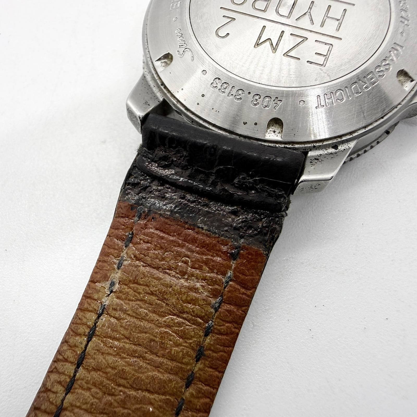 シン Sinn ジン HYDRO EZM2 403.3163 ブラック QZ メンズ 腕時計 稼働品