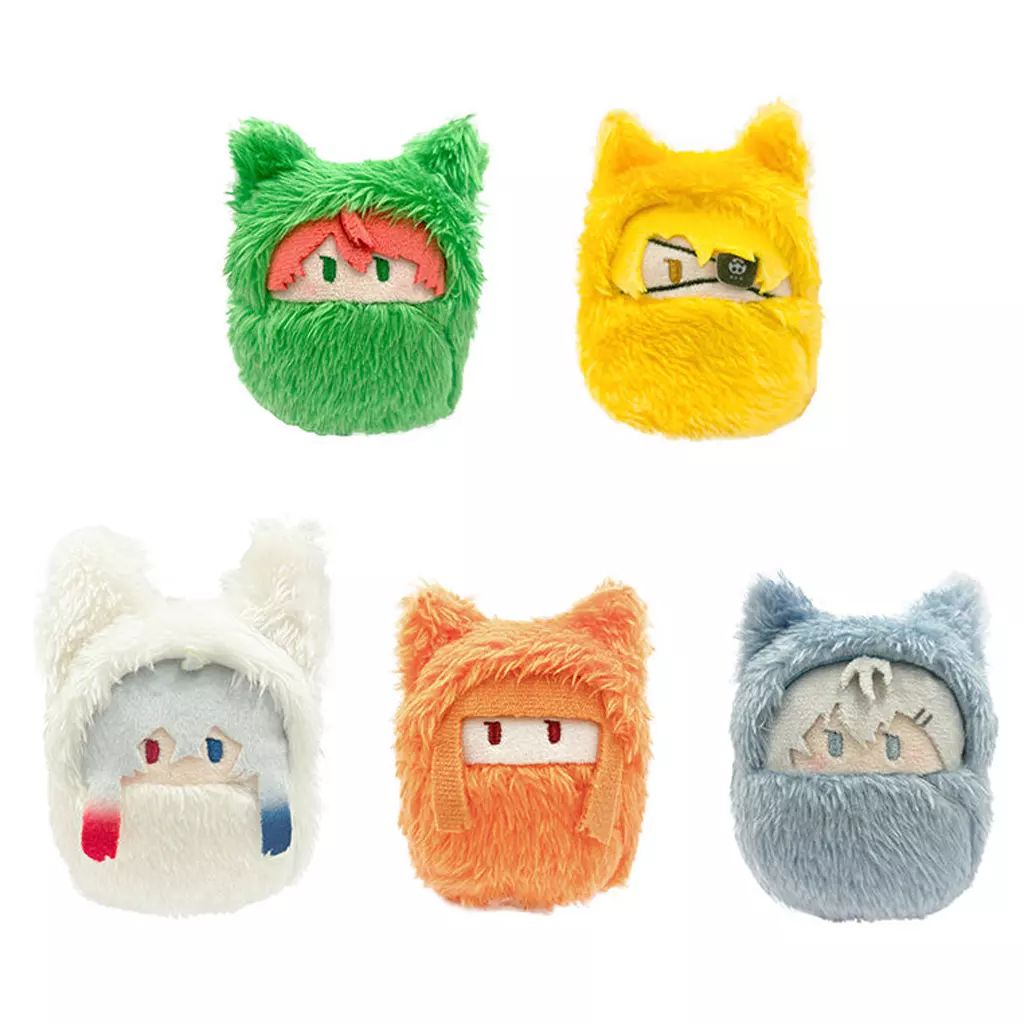 【中古】ぬいぐるみマスコット・ぬいぐるみバッジ 全5種セット 「カラフルピーチ くるみたぴぬいVol.1」