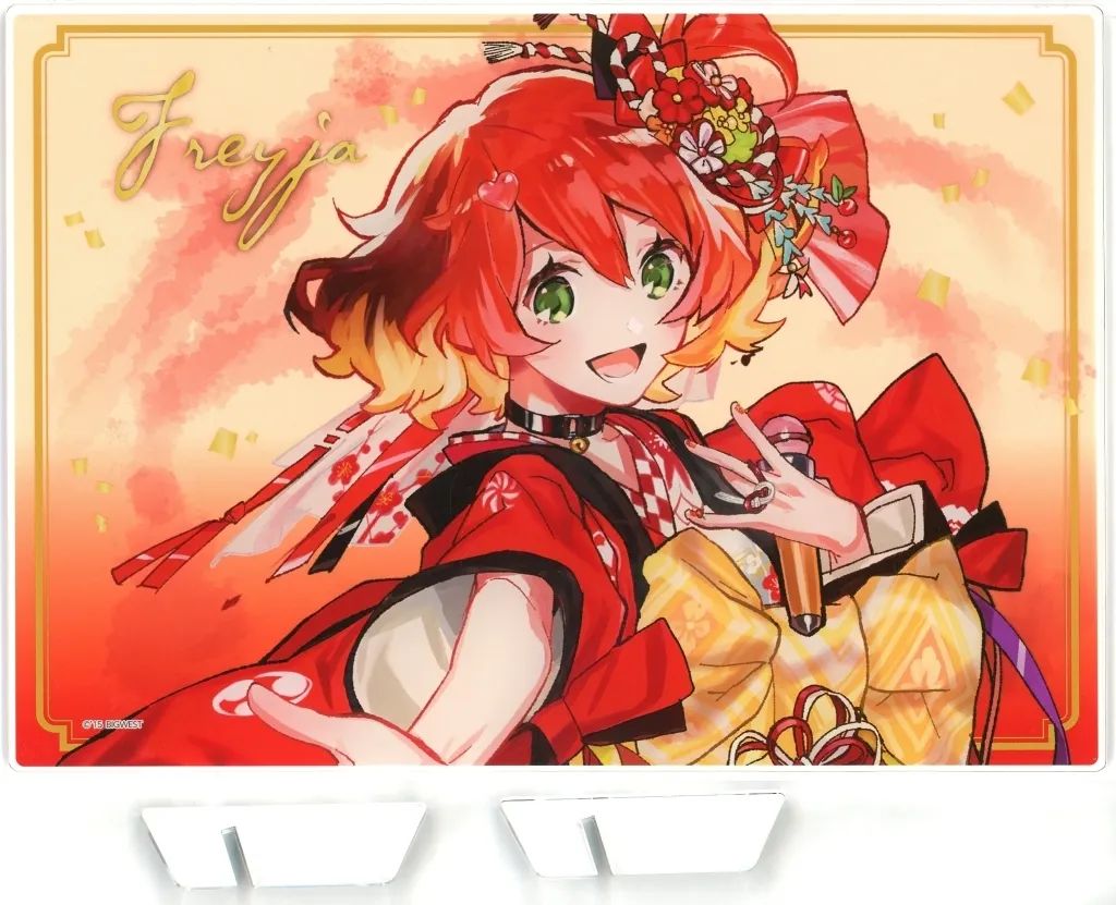 【中古】アクリルスタンド・アクリルパネル フレイア・ヴィオン(オンステージver.) アクリルボード 「マクロス超時空フェスティバル 歌舞伎町オンステージ! 星をまわせ! ヤックデカルチャーガラポン」 A賞