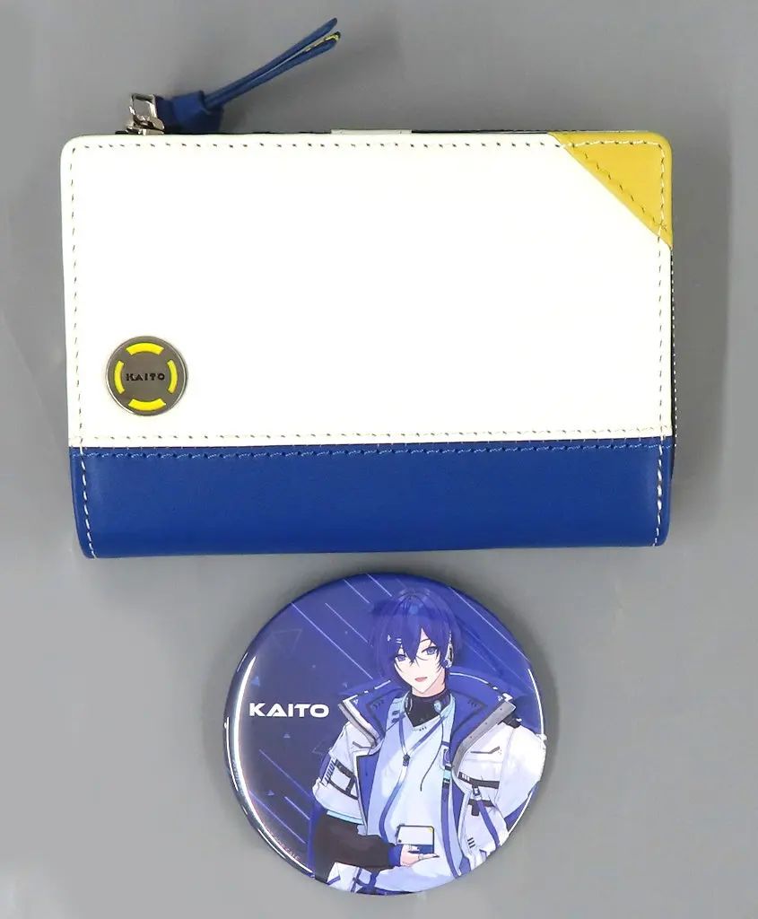 【中古】財布・パスケース KAITO 二つ折り財布(缶バッジ付き) 「VOCALOID MEIKO＆KAITO×SOLWA」